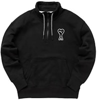 PUMA x AMI Heart Print Half-Zip Hoodie Unisex Black. 535993-01 PUMA x AMI Heart Print Half-Zip Hoodie Unisex Black. 535993-01