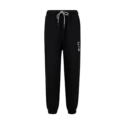 PUMA AMI Logo Print Black Jogger Pants Unisex Collection. 535996-01