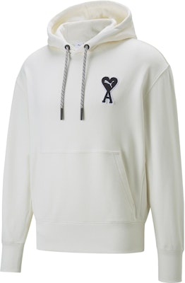 PUMA x AMI Paris 聯名款愛心標誌連帽衫 男女款 奶白色。 536231-75 Order PUMA x AMI Paris 聯名款愛心標誌連帽衫 男女款 奶白色。 536231-75