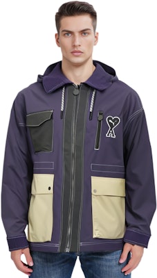 プーマ x AMI パリ カラーブロック ロゴ フーディ ジャケット ユニセックス パープル 535990-89 Shop プーマ x AMI パリ カラーブロック ロゴ フーディ ジャケット ユニセックス パープル 535990-89