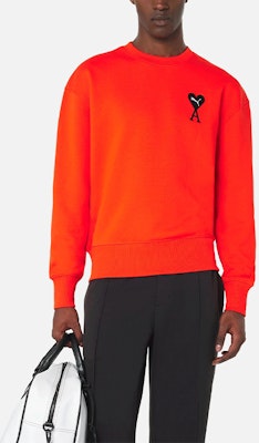 푸마 x 아미 파리 하트 로고 오렌지 크루넥 스웻셔츠 컬래버레이션 534111-95 Purchase 푸마 x 아미 파리 하트 로고 오렌지 크루넥 스웻셔츠 컬래버레이션 534111-95