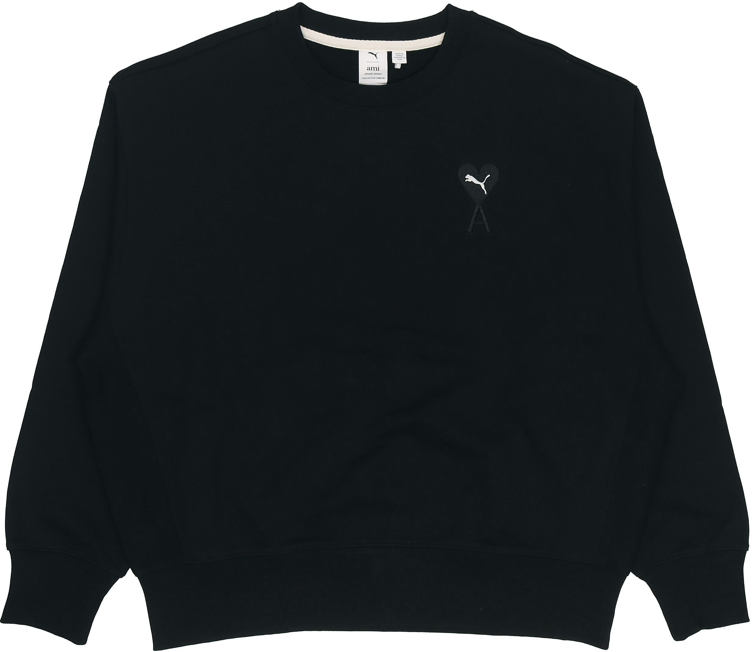 puma-x-ami-paris-heart-logo-crewneck-sweatshirt-black-534111-01