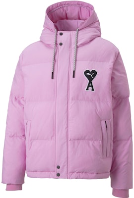 PUMA x AMI Paris 愛心標誌拉鍊連帽羽絨外套 中性 淡紫色 535991-88 Buy PUMA x AMI Paris 愛心標誌拉鍊連帽羽絨外套 中性 淡紫色 535991-88