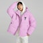 Shop PUMA x AMI Paris 愛心標誌拉鍊連帽羽絨外套 中性 淡紫色 535991-88