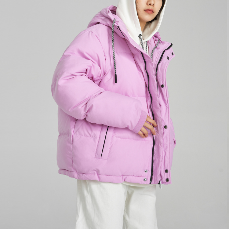 Details for PUMA x AMI Paris 愛心標誌拉鍊連帽羽絨外套 中性 淡紫色 535991-88