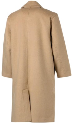 PUMA x AMI 男女款卡其色刺繡Logo單排扣長大衣 535997-67 Lookbook PUMA x AMI 男女款卡其色刺繡Logo單排扣長大衣 535997-67