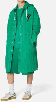 プーマ x AMIPARIS ロング軽量フーディージャケット ミントグリーン ハートロゴ 534064-96 Lookbook プーマ x AMIPARIS ロング軽量フーディージャケット ミントグリーン ハートロゴ 534064-96