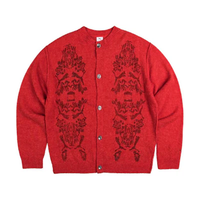 PUMA ARIES FW24 Unisex Long Sleeve Knit Sweater - Timeless Red. 627978-11