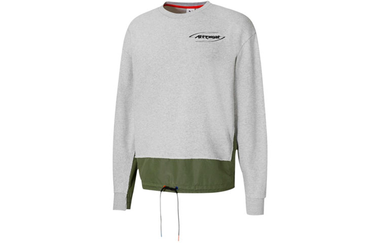 Order 푸마 x 어템트 패치워크 크루넥 스웻셔츠 라이트 헤더 그레이 캐주얼 598273-04