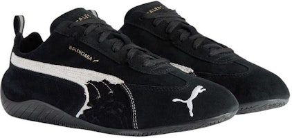 Puma x Balenciaga Speedcat 麂皮鞋 '黑白' 847146-WSDSD-1090 Order Puma x Balenciaga Speedcat 麂皮鞋 '黑白' 847146-WSDSD-1090