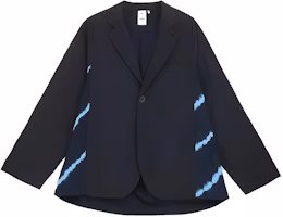PUMA x BLUE BLUE JAPAN FW23 Indigo Textured Single-Breasted Blazer Unisex Navy Blue 623671-16 PUMA x BLUE BLUE JAPAN FW23 Indigo Textured Single-Breasted Blazer Unisex Navy Blue 623671-16