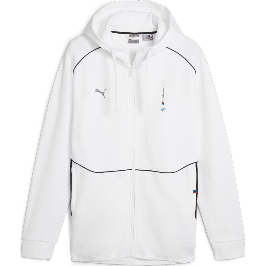 Puma BMW MMS White Hoodie Jacket - Soft and Comfortable Collaboration 624144-02