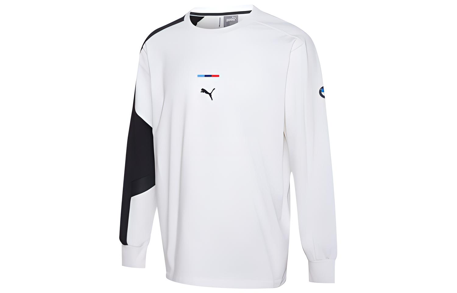 Puma BMW White Casual Sports Pullover Sweatshirt 596081-02