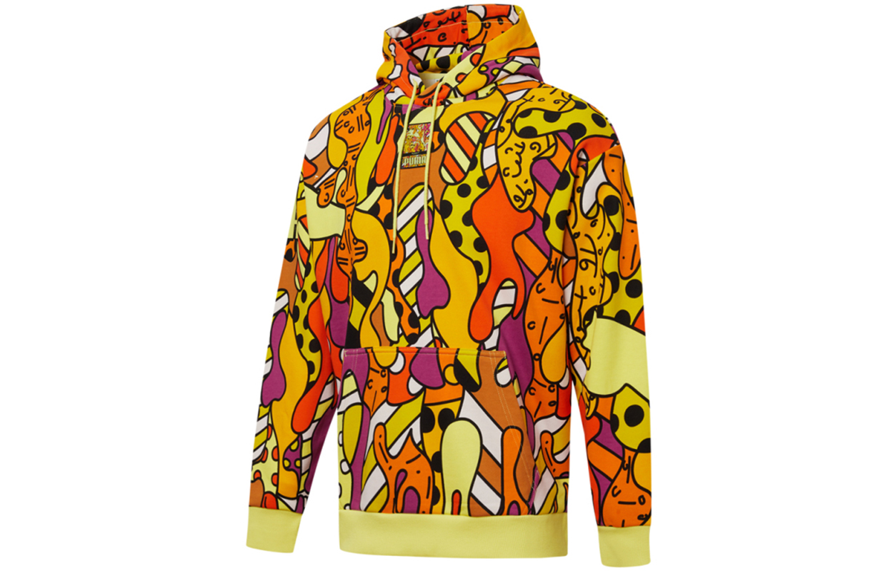 Puma BRITTO Knit Hoodie Orange - Breathable Casual Sportswear 532228-51