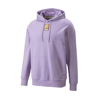 Puma BRITTO Purple Logo Hoodie Unisex Collab Pullover with Drawstring 532230-81