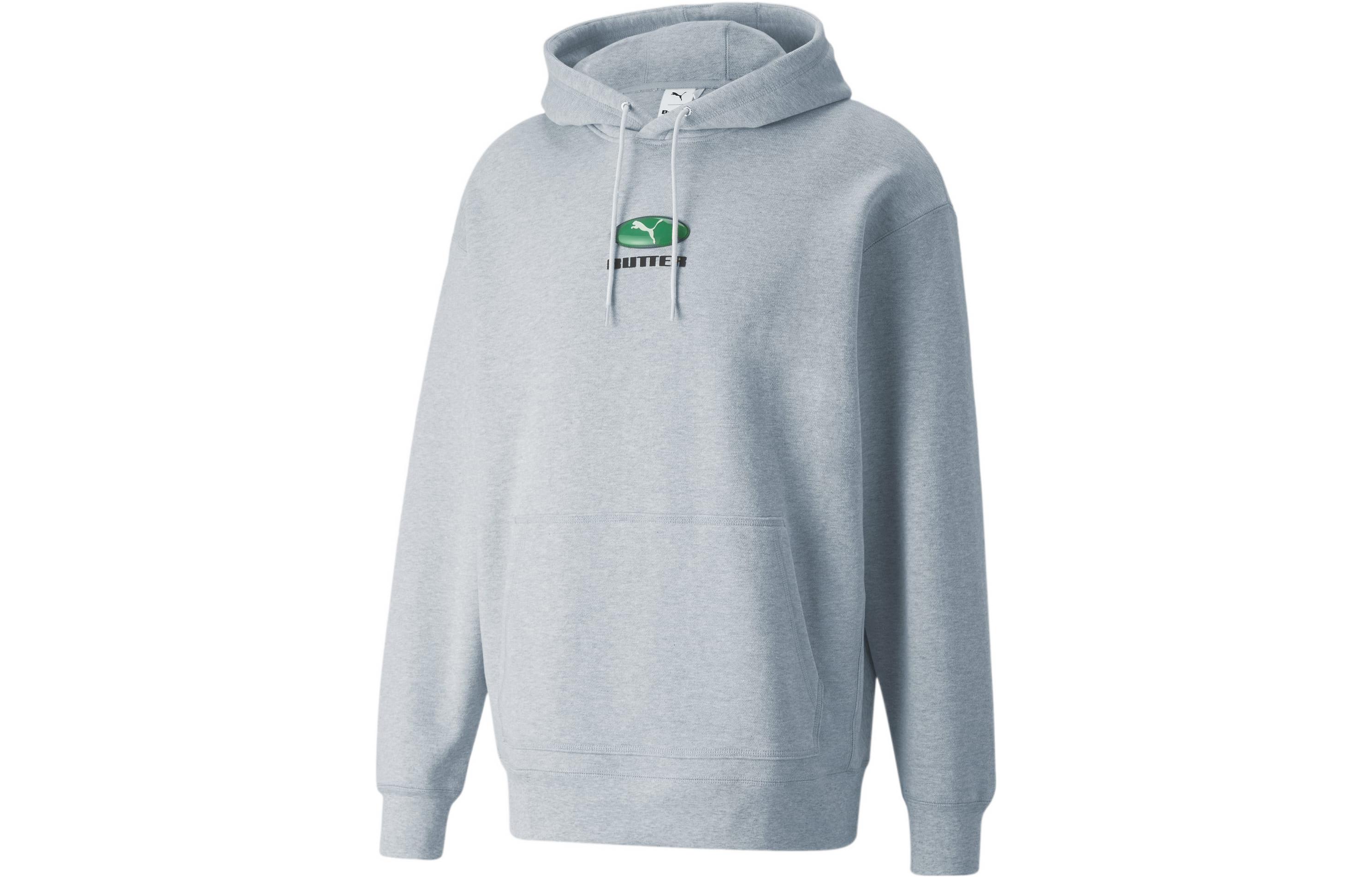 Puma BUTTER GOODS Logo Hoodie Grey Collaborative Pullover 534057-04