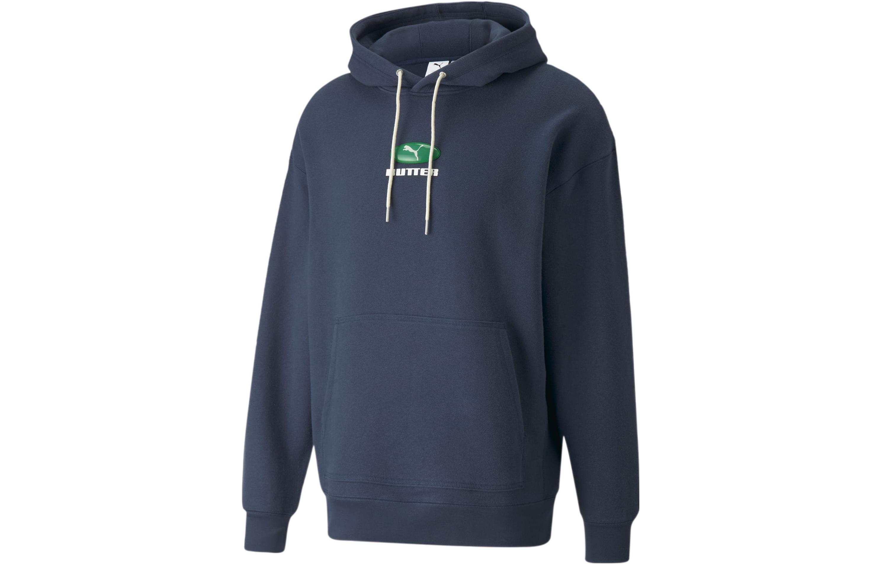 Puma BUTTER GOODS SS22 Logo Hoodie Blue Pullover 534057-84