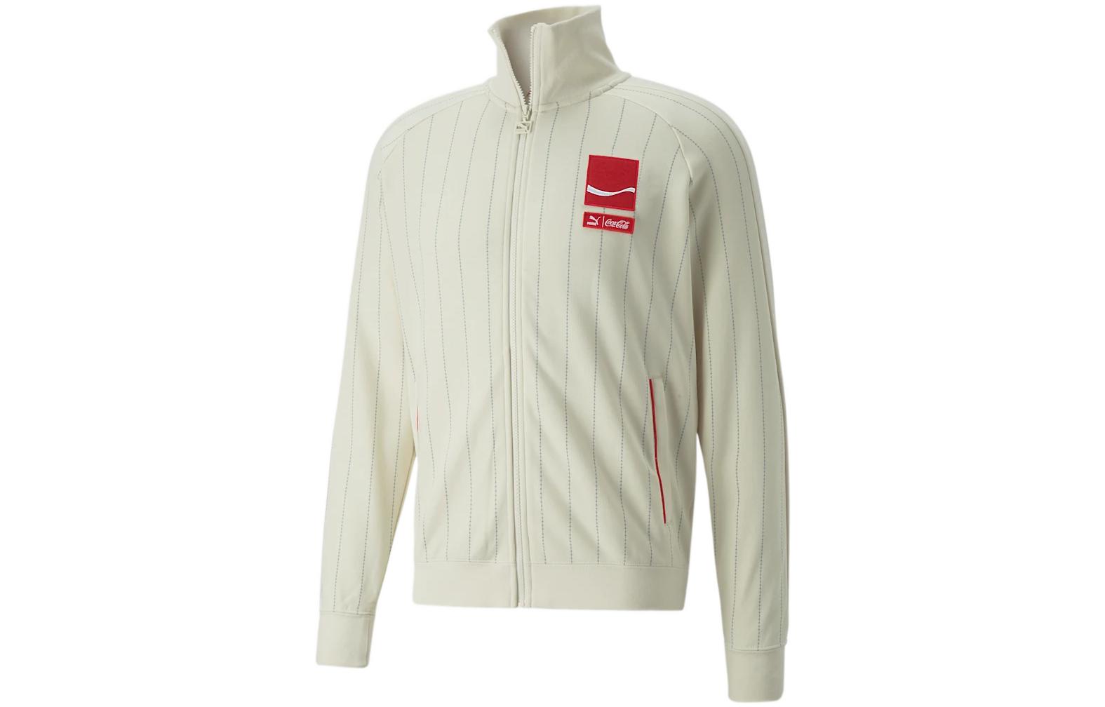 Puma Coca-Cola T7 Logo Stand-Collar Zip Jacket White 536162-97