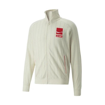 Puma Coca-Cola T7 Logo Stand-Collar Zip Jacket White 536162-97
