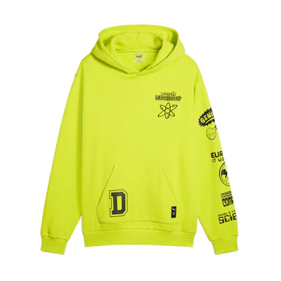 Puma Dexter's Laboratory Green Logo Hoodie Collaboration 625336-01