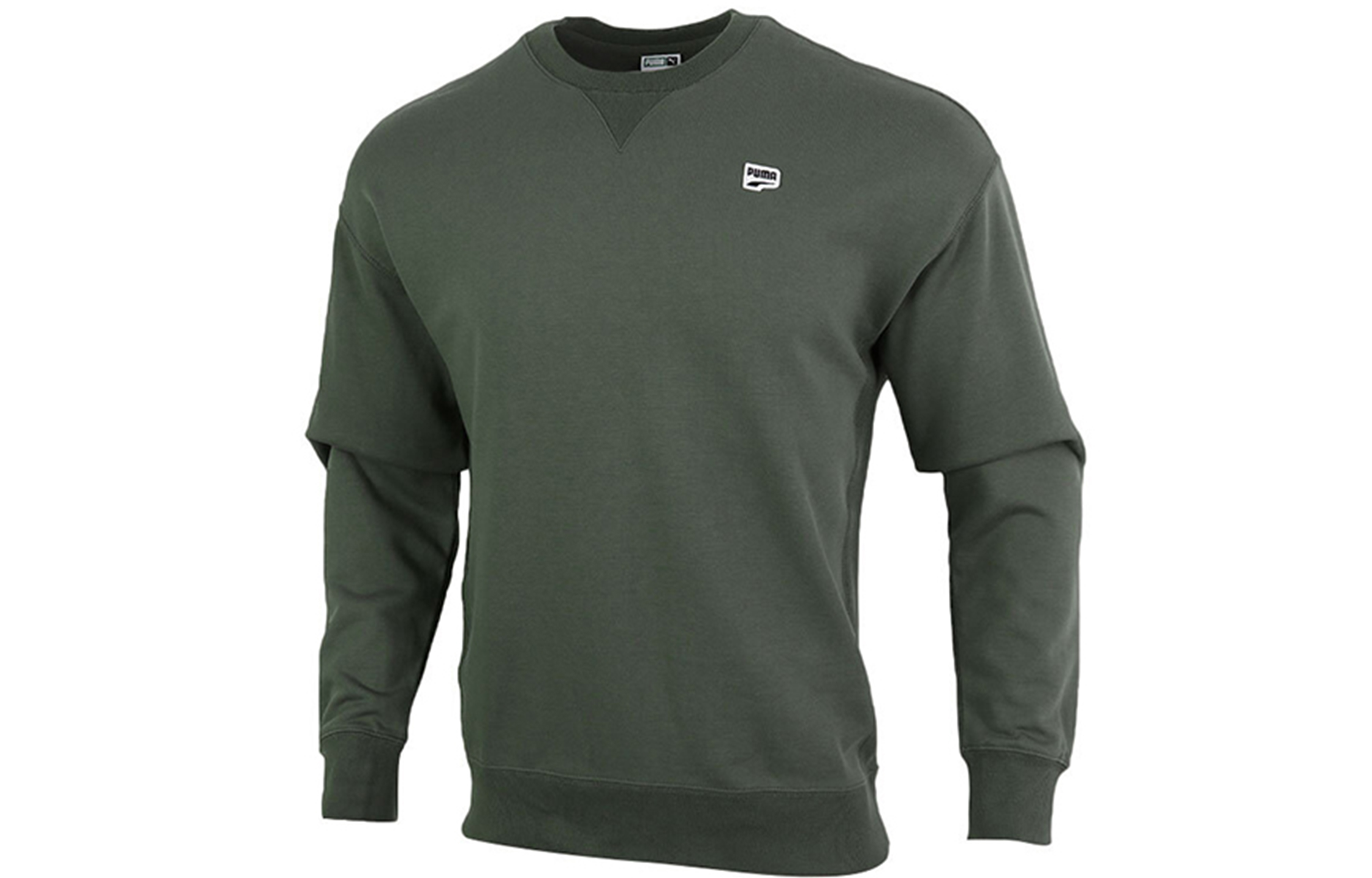 Puma DOWNTOWN Crewneck Sweatshirt Pullover - Forest Green 599173-64