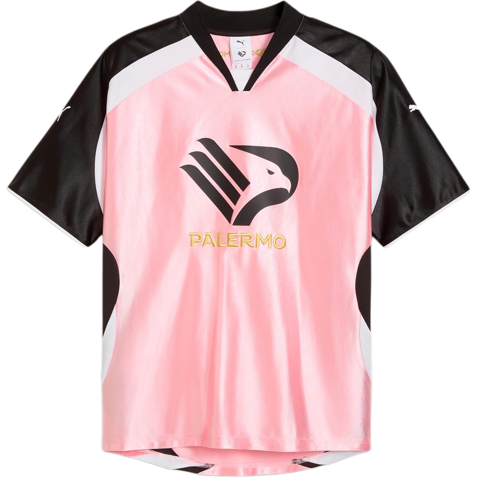 Puma x FC Palermo Jersey FW24 Pink Short Sleeve Fashion Soccer Shirt 629541-60