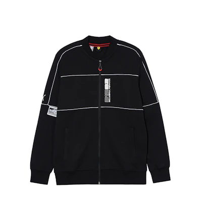 Puma Ferrari Black Baseball Collar Jacket - Stylish & Comfortable 535831-01