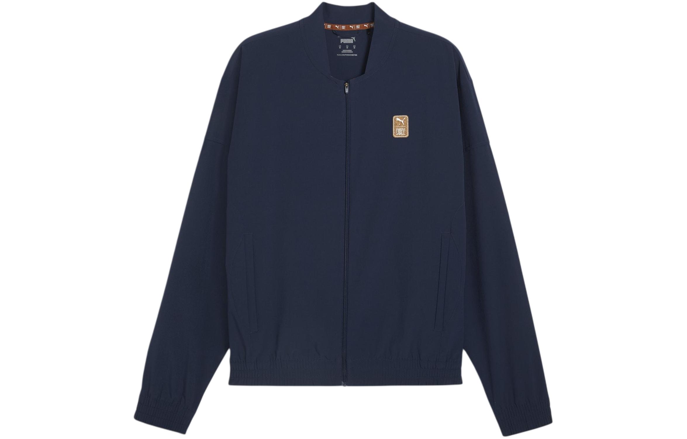 Puma First Mile Moisture-Wicking Long-Sleeve Jacket Navy Blue 525008-14