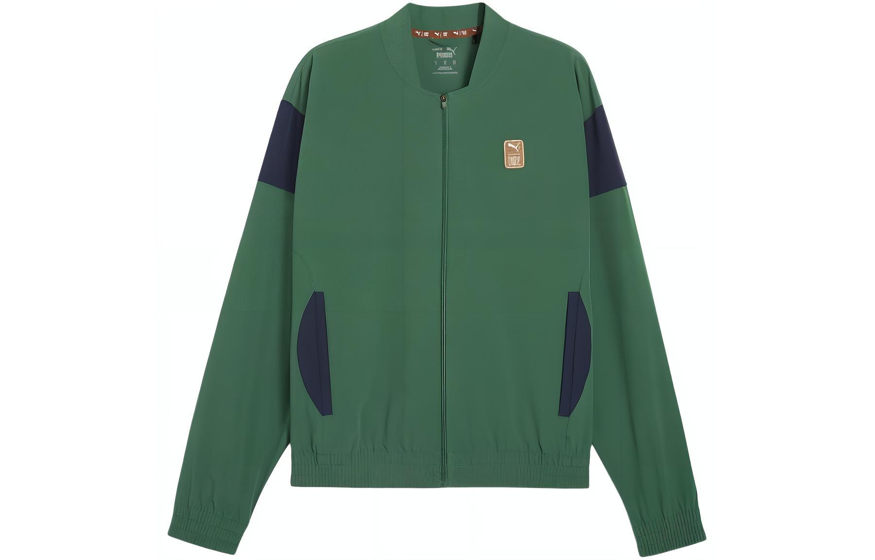 Puma First Mile Purple Logo Long-Sleeve Moisture-Wicking Jacket 525008-37