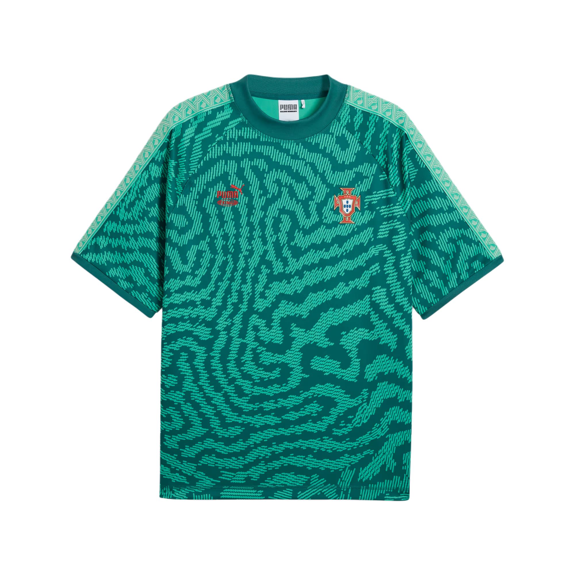Puma x FPF x Salehe Bembury Portugal Football Team Loose Fit Moisture-Wicking Tee. 635101-40