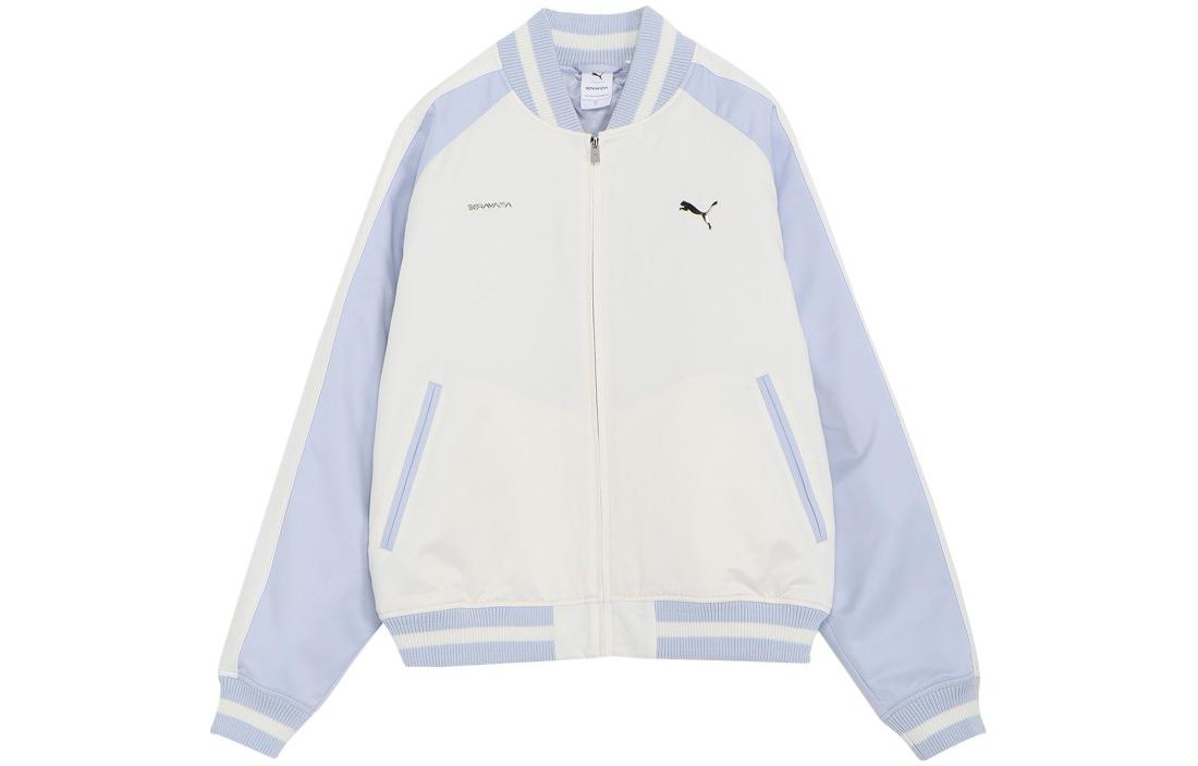Order PUMA x Hajime Sorayama 2023 金屬標誌拼色白色男女款棒球外套 622605-65