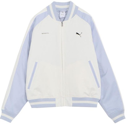 PUMA x Hajime Sorayama 2023 金屬標誌拼色白色男女款棒球外套 622605-65 Order PUMA x Hajime Sorayama 2023 金屬標誌拼色白色男女款棒球外套 622605-65