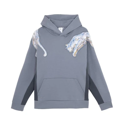 Puma Hajime Sorayama Metallic Logo Hoodie Unisex Gray 622615-92