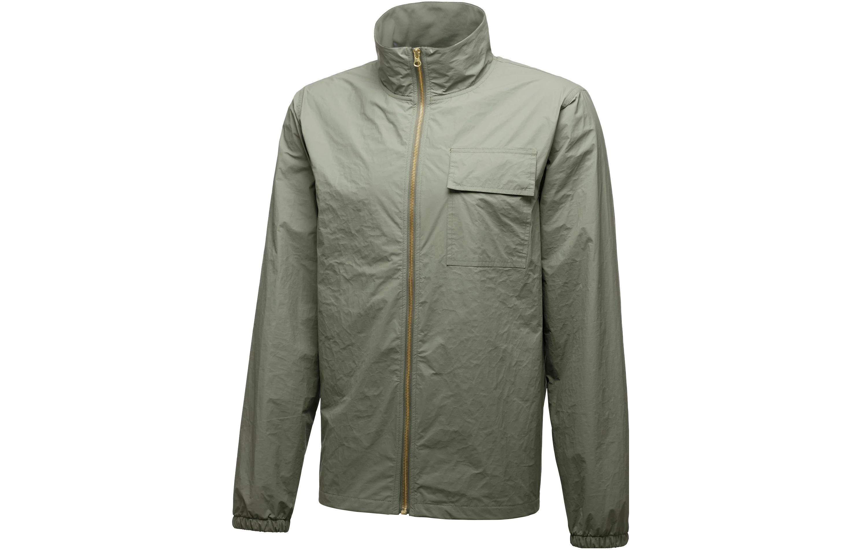 Puma Han Tyvek Collaboration Green Logo Print Zip Jacket 574023-02