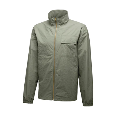 Puma Han Tyvek Collaboration Green Logo Print Zip Jacket 574023-02