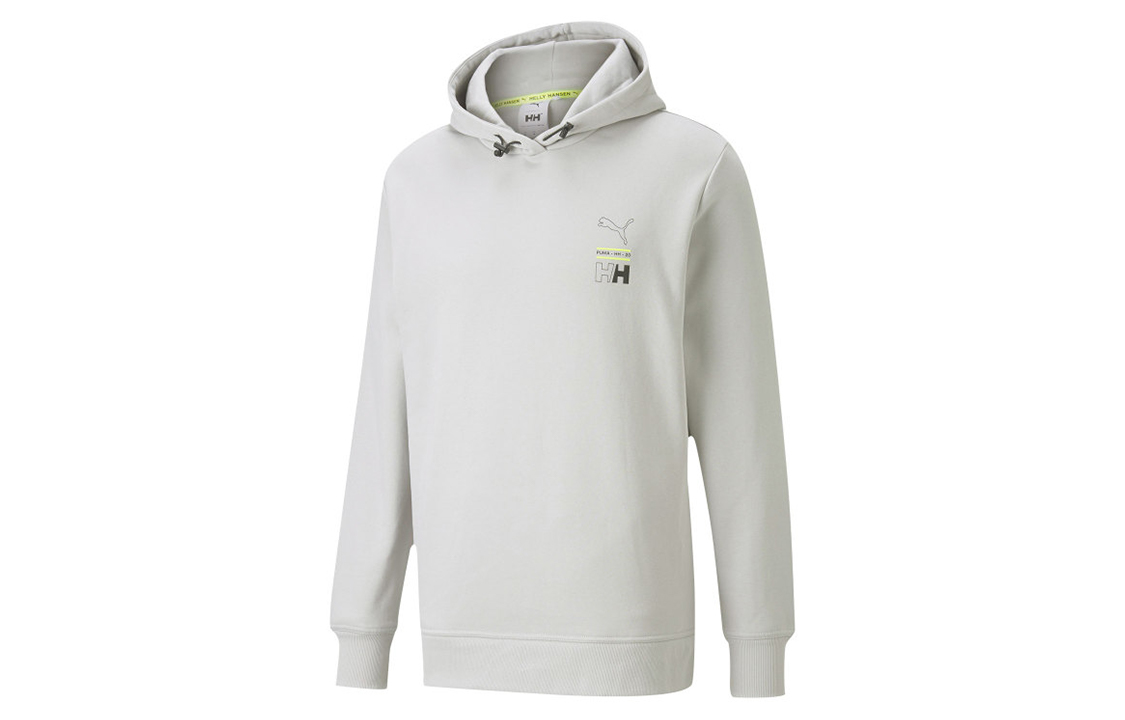 Puma Helly Hansen Logo Print Pullover Sweatshirt Glacier Gray Unisex 598283-95