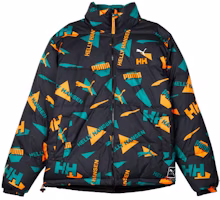 PUMA x HELLY HANSEN Reversible Green Winter Puffer Jacket Unisex 597081-98 PUMA x HELLY HANSEN Reversible Green Winter Puffer Jacket Unisex 597081-98