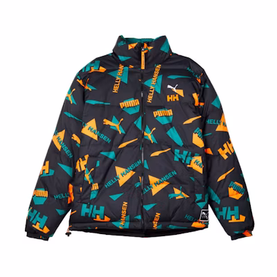 PUMA HELLY HANSEN Reversible Green Winter Puffer Jacket Unisex 597081-98