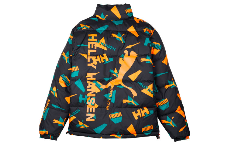 Lookbook PUMA x HELLY HANSEN 綠色可雙面穿冬季羽絨外套 男女適用 597081-98