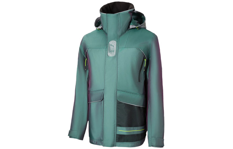 Shop Puma x HH Green Reflective Windproof Outdoor Jacket 598277-94