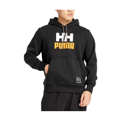 Puma HH Oversized Hoodie Black - Bold Letter Print College Style Menswear 597083-01