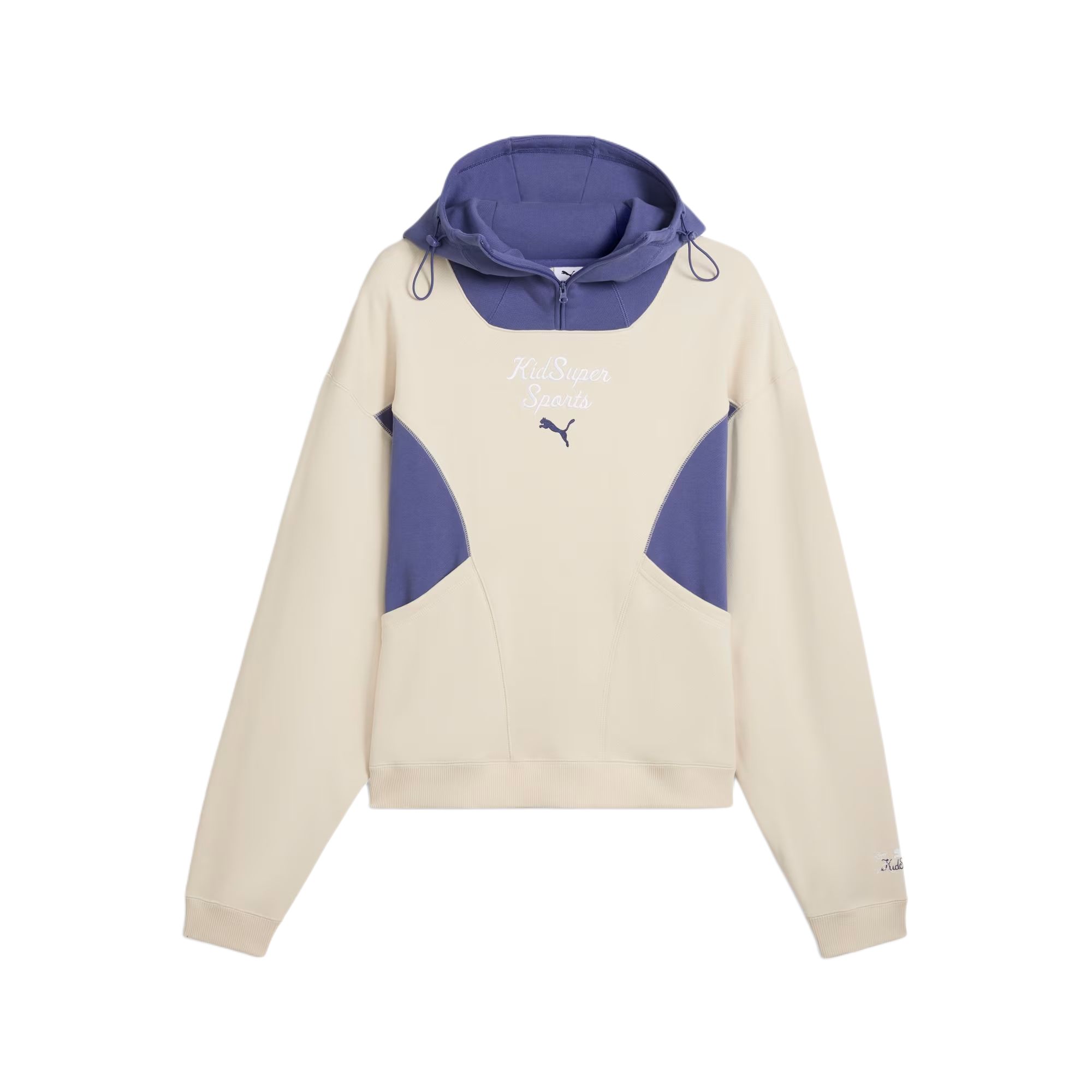 Puma KIDSUPER Collab Logo Hoodie - Stylish, Loose Fit, Alpine Snow 630932-87
