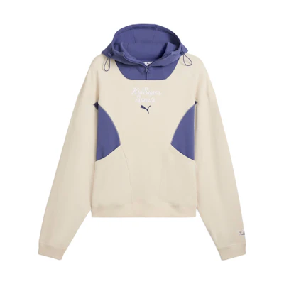 Puma KIDSUPER Collab Logo Hoodie - Stylish, Loose Fit, Alpine Snow 630932-87