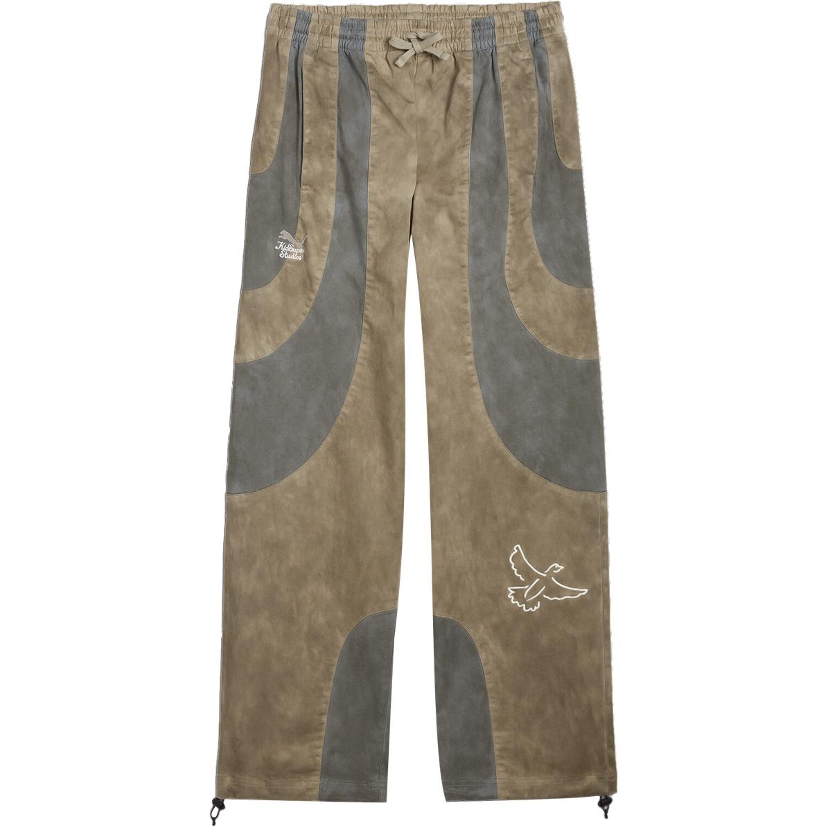 PUMA x KidSuper Colorblock Loose Fit Retro Woven Joggers Marble Gray Unisex. 624079-94