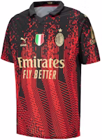 Puma x KOCHE AC Milan 22/23 Fan Edition Striped Logo Soccer Jersey Red/Black 77336201 Puma x KOCHE AC Milan 22/23 Fan Edition Striped Logo Soccer Jersey Red/Black 77336201