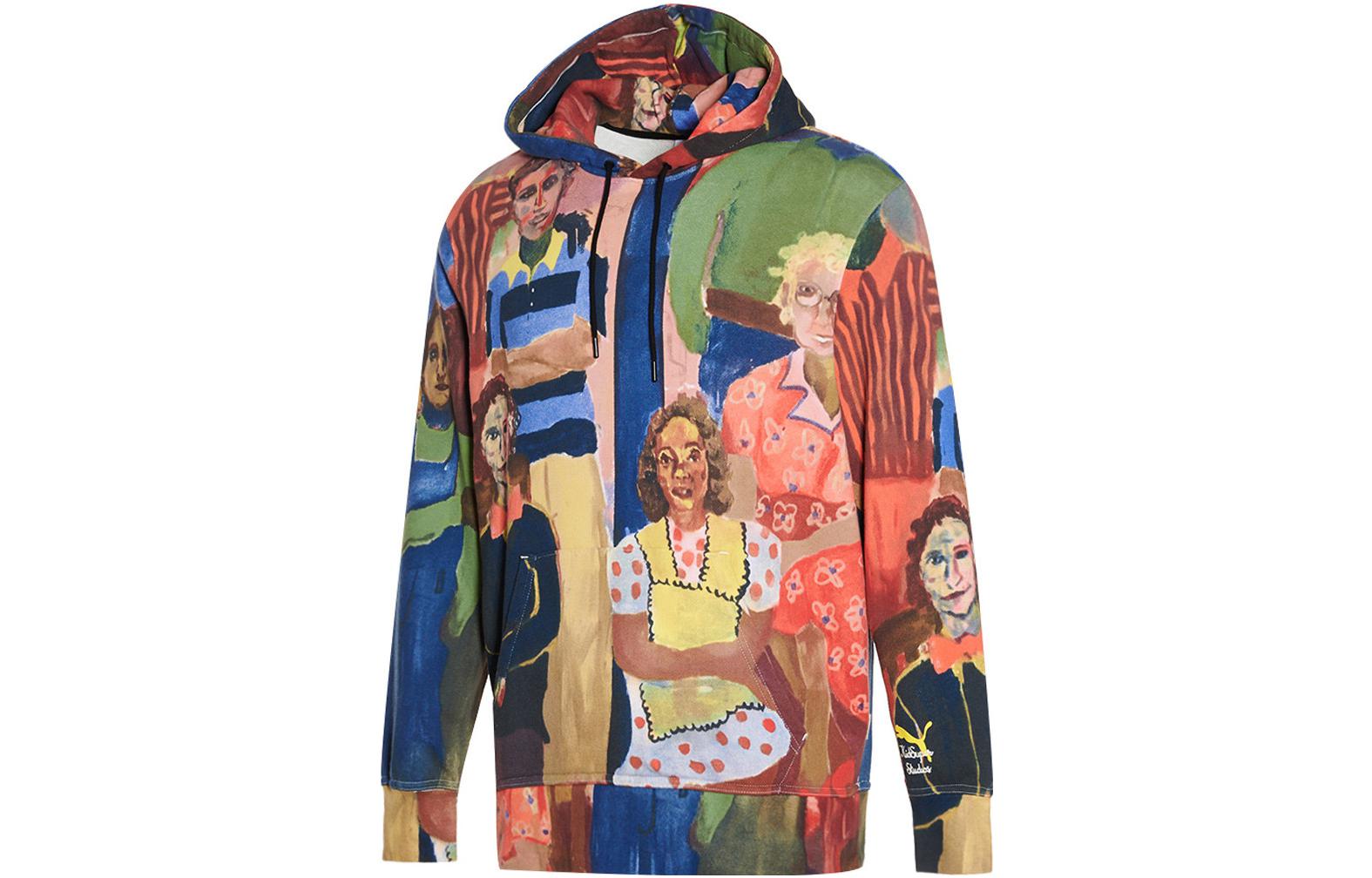 Puma KS Abstract Print Hoodie Unisex Pullover Multicolor 530407-02