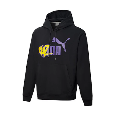 Puma Kuzma Colorblock Logo Pullover Sweatshirt Black 589310-01