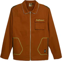 Puma x LaMelo Ball LaFrance Logo Brown Zip Polo Jacket - Long Sleeve 622826-01 Puma x LaMelo Ball LaFrance Logo Brown Zip Polo Jacket - Long Sleeve 622826-01