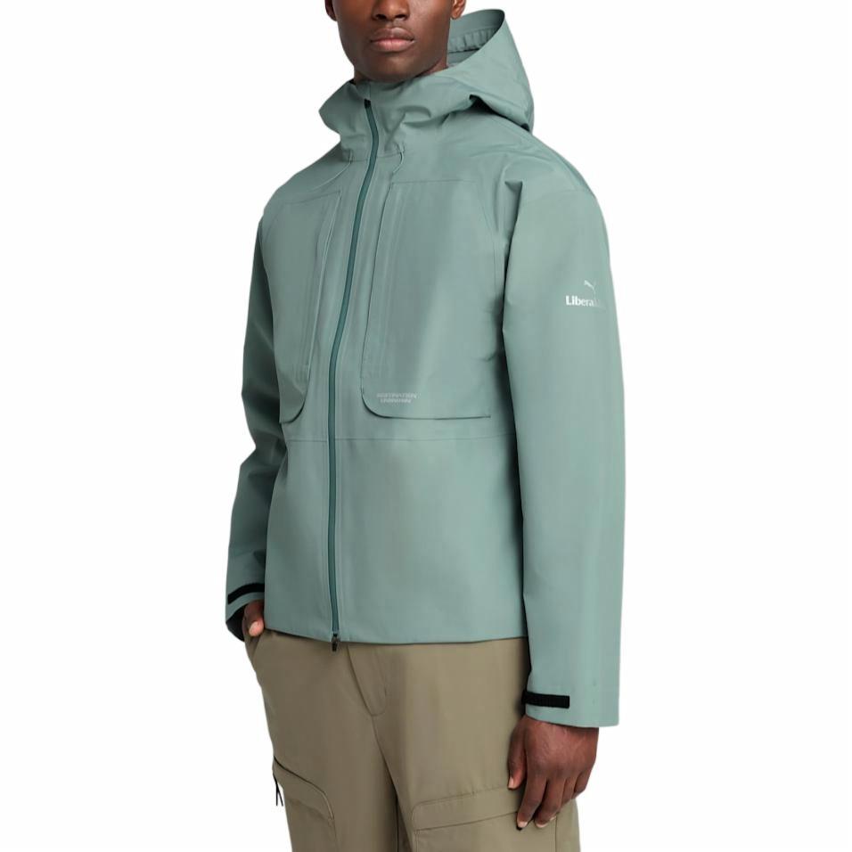 Shop PUMA x Liberaiders 綠色連帽外套 - 舒適極簡風格 629499-30