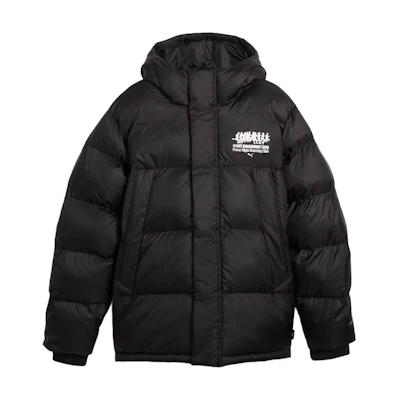 PUMA LMC MMQ Pertex Retro Jacket Black Fashionable Warm Coat. 626557-01